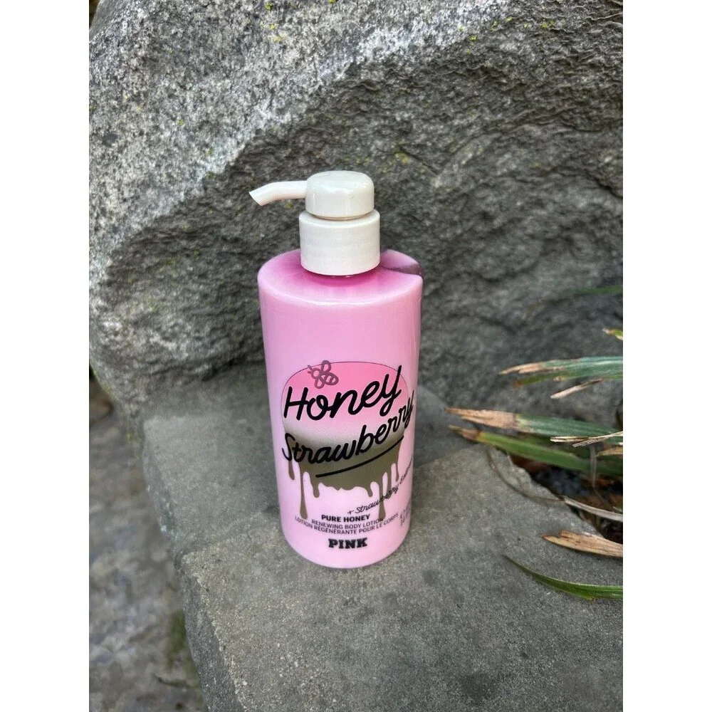 Victoria's Secret PINK Honey Strawberry Renewing Body Lotion 14 Oz